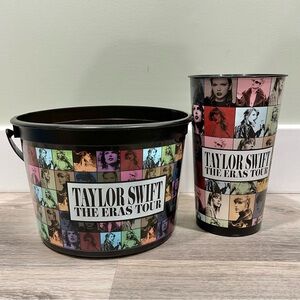 Taylor Swift Eras Tour Concert Airlite Plastic Movie Popcorn Bucket & Cup